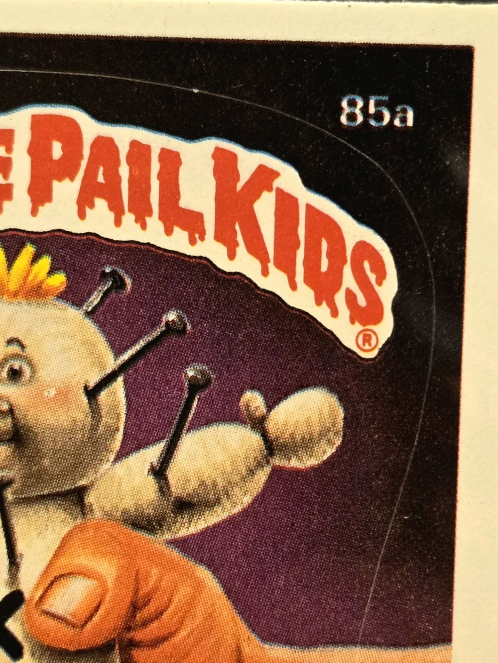 Garbage Pail Kids 1986 STUCK CHUCK #85a Print and Copyright Error Lot of 2 Rare!